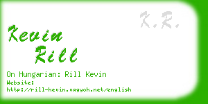 kevin rill business card